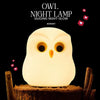 Color changing cute led owl lamp