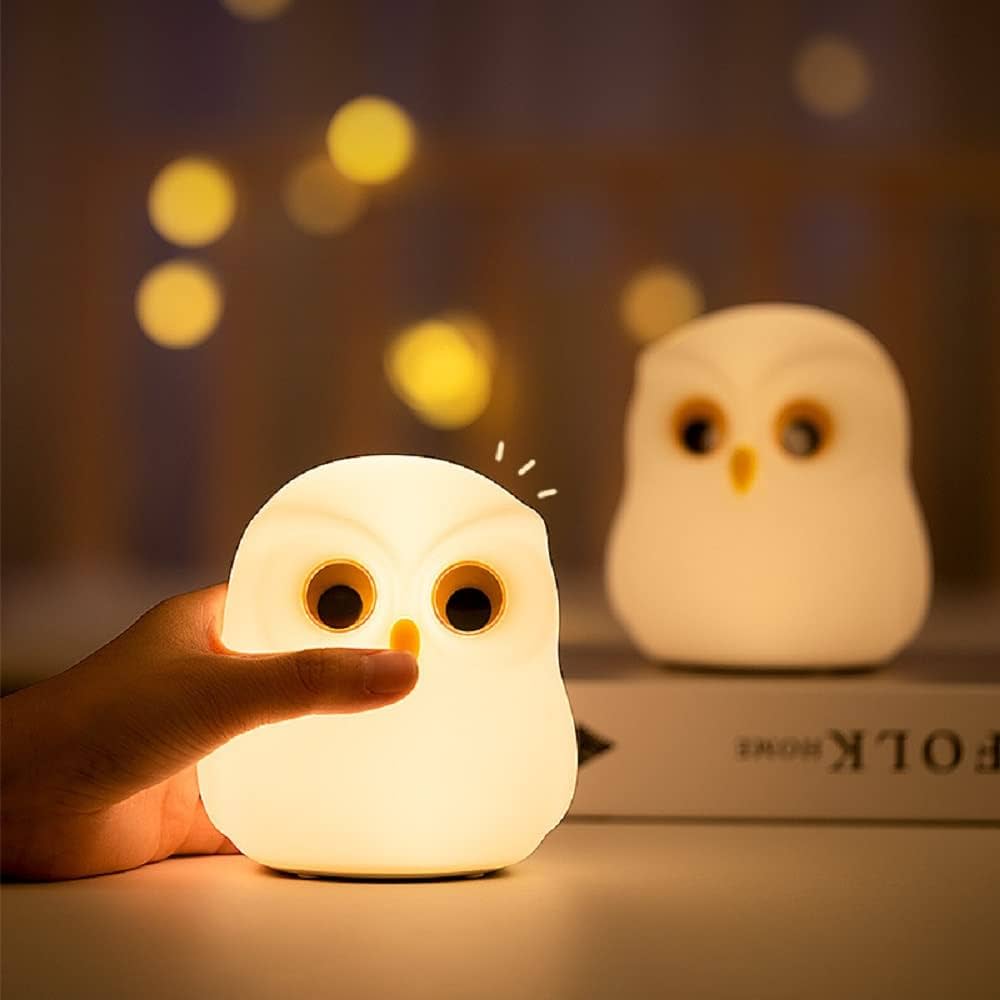 Color changing cute led owl lamp