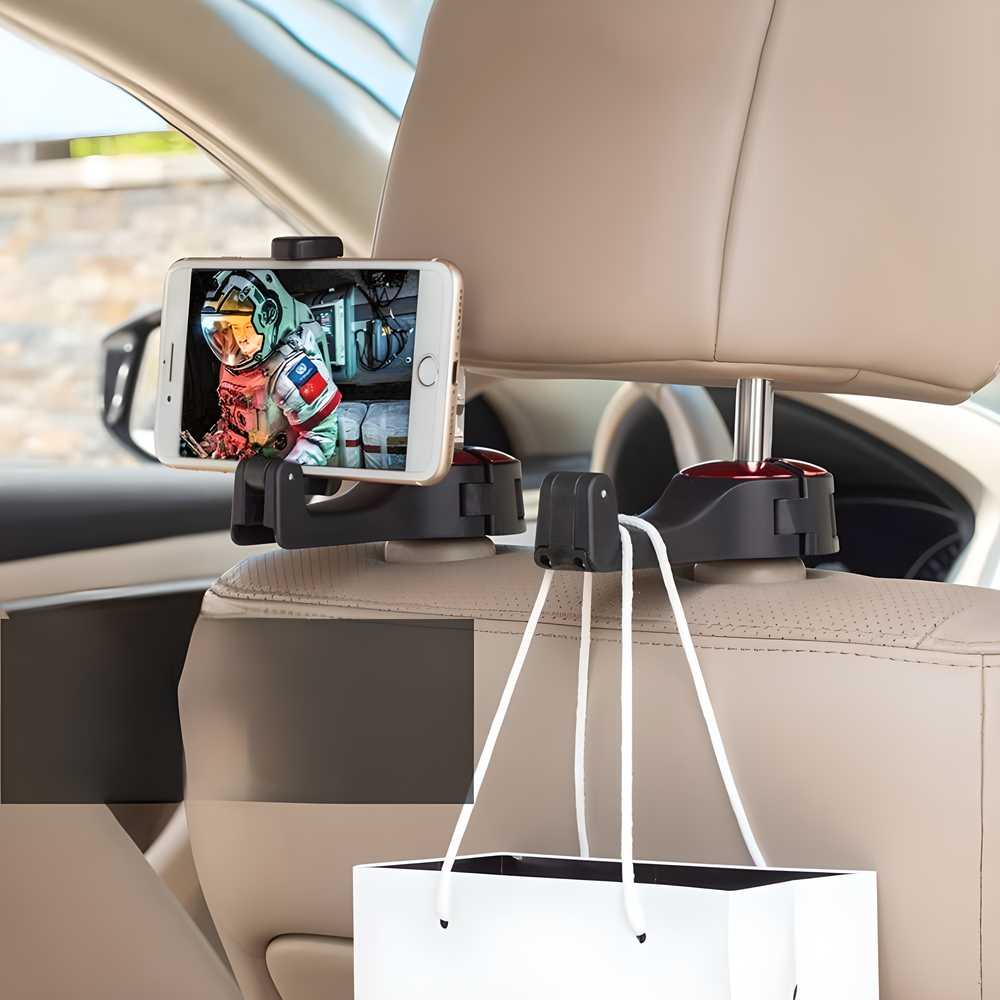 Car Seat Back Hooks with Phone Holder(BUY 1 GET 1 FREE)