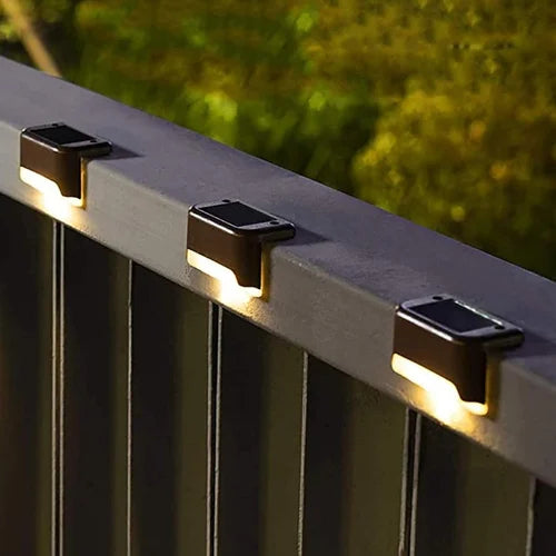 Solar Stair Lights : Auto Light Up In The Dark