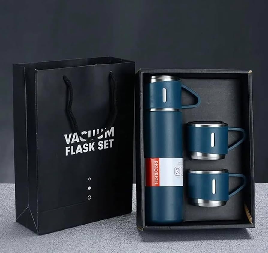 Magic Stainless steel flask  with 2 cups