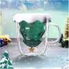 Double wall insulated charismas mug with lid