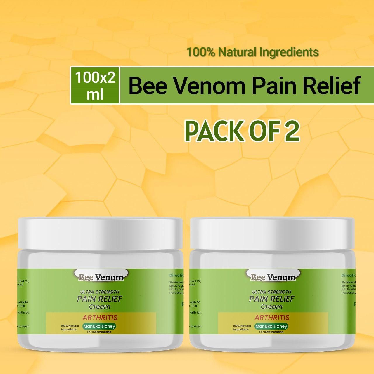 Bee Venom Ultra Strength Pain Relief Cream 100gram (BUY 1 GET 1 FREE)