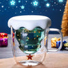 Double wall insulated charismas mug with lid