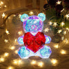 Gorgeous Shining LED Teddy Bear Holding a Red Heart