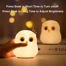 Color changing cute led owl lamp