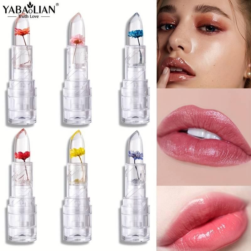 Crystal Jelly Flower Color Changing  Lipstick (BUY 1 GET 1 FREE)